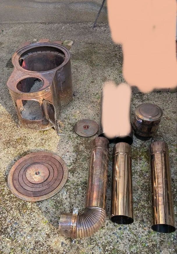 m*i様 ホンマ製作所 薪ストーブ ステンレス時計1型 2回使用の美品