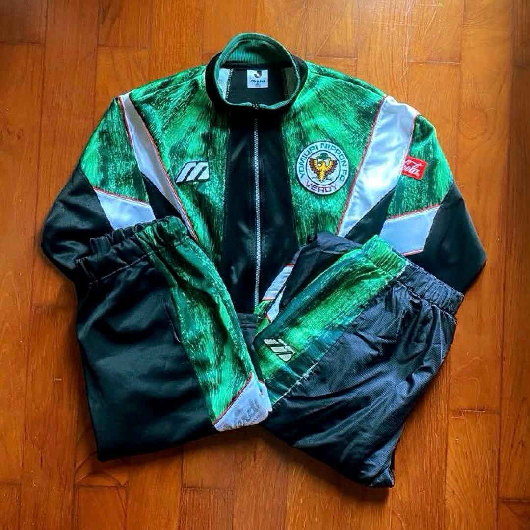 90s ミズノ 読売ヴェルディ トラックジャケット ジャージ 実使用品 レア