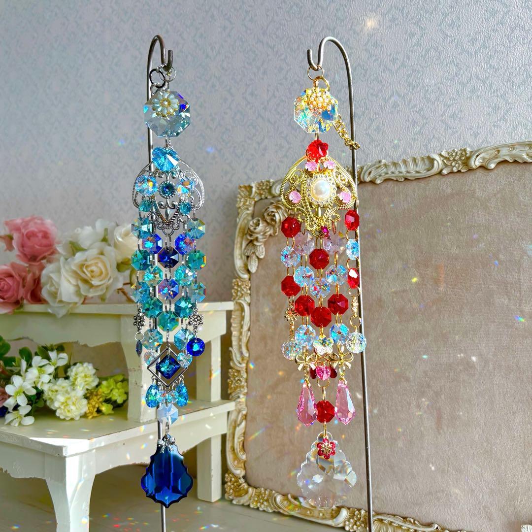 ライトシャム✩.*˚ SWAROVSKIサンキャッチャー