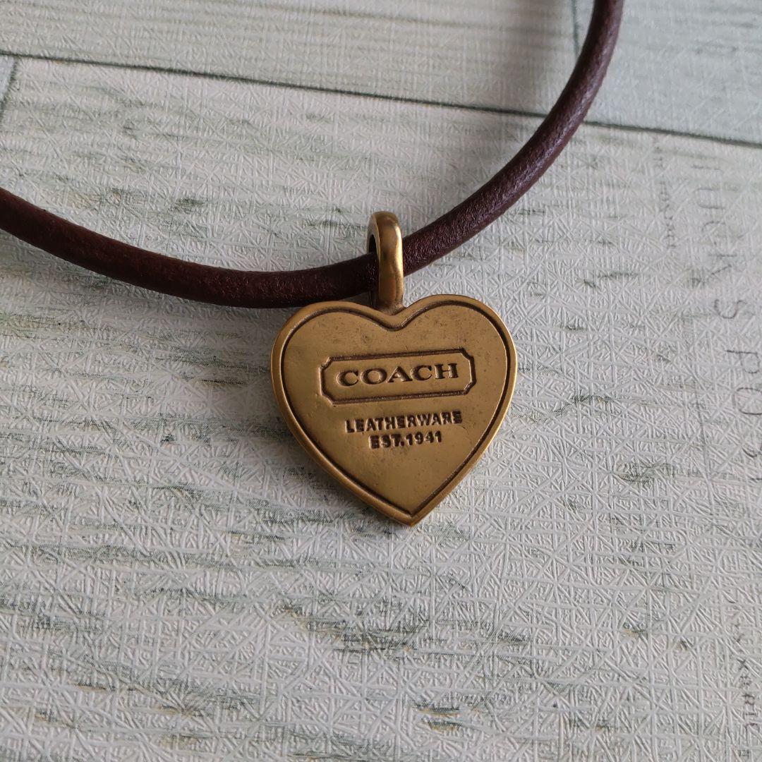 COACH ブラウンレザーブレスレット 本革