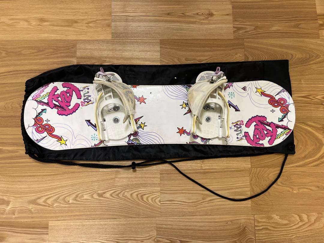 k2 キッズ　スノーボード板　ビンディング　2点セット　ケース付き　90