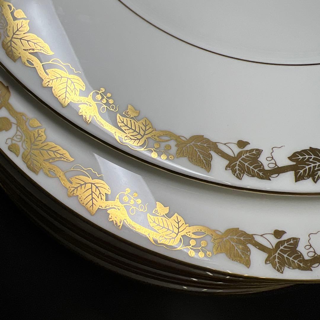 ウェッジウッド　高級ライン　ホワイトホールゴールドプレート24枚