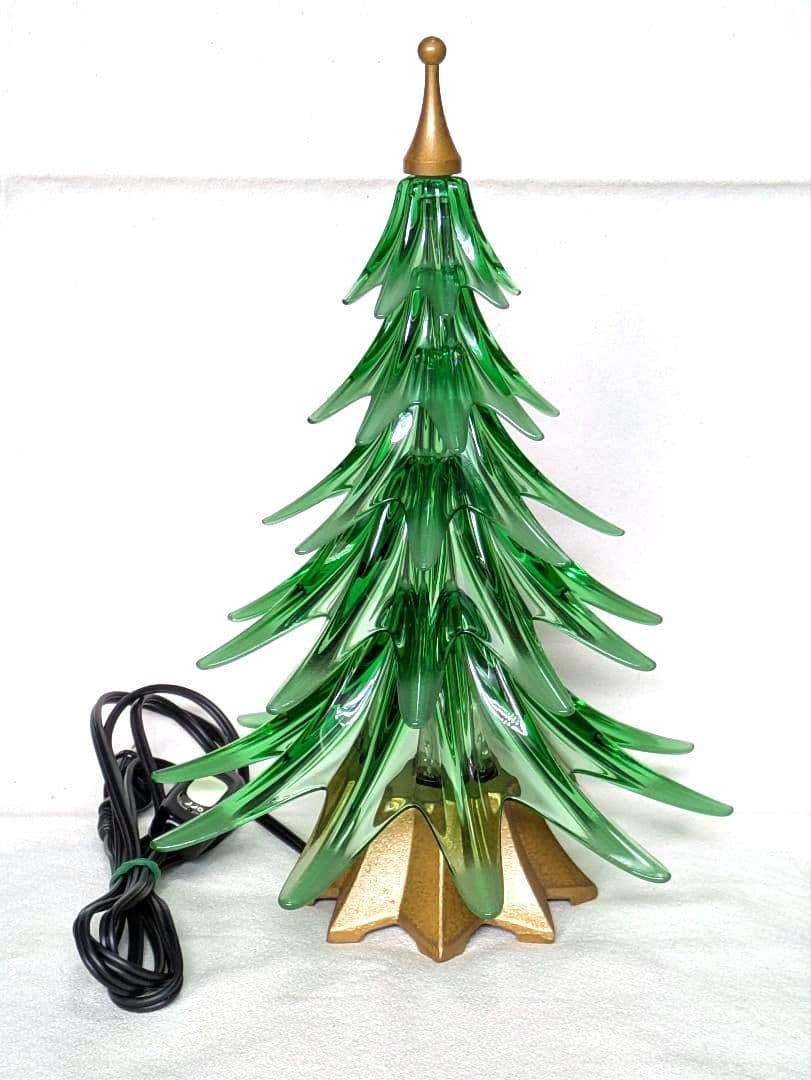 クリスタルライト クリスマスツリー HOYAクリスタル 日本製 希少品