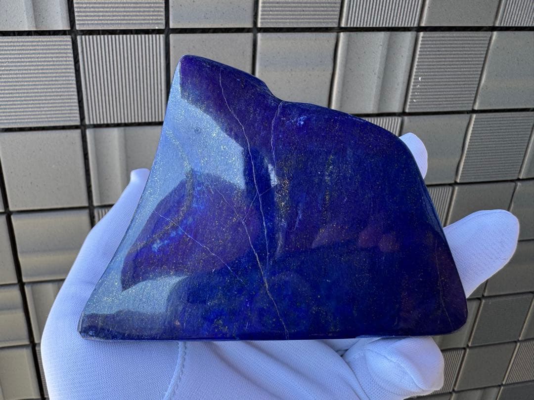 ひろやん ラピスラズリ 高品質 アフガニスタン産 山の形 鑑賞石 天然石