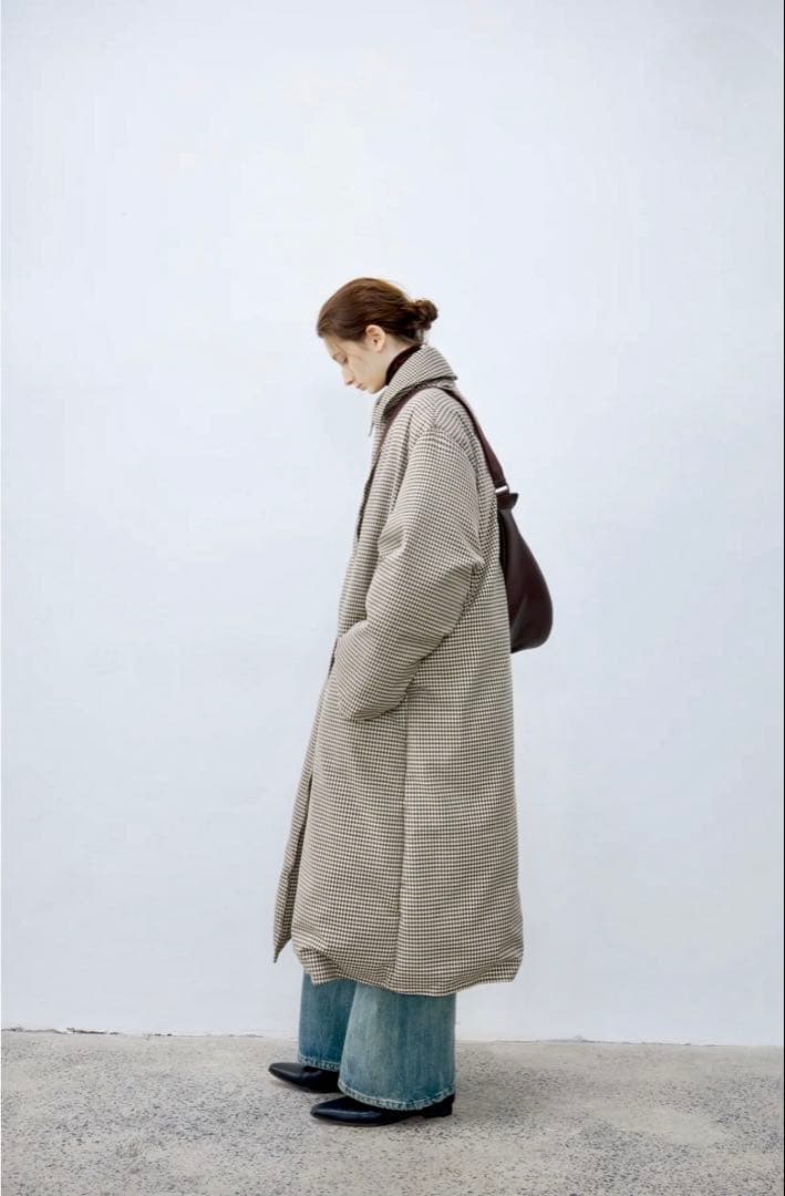 クラシカルチェックダウンコート(TAGEECHITA JAPAN)