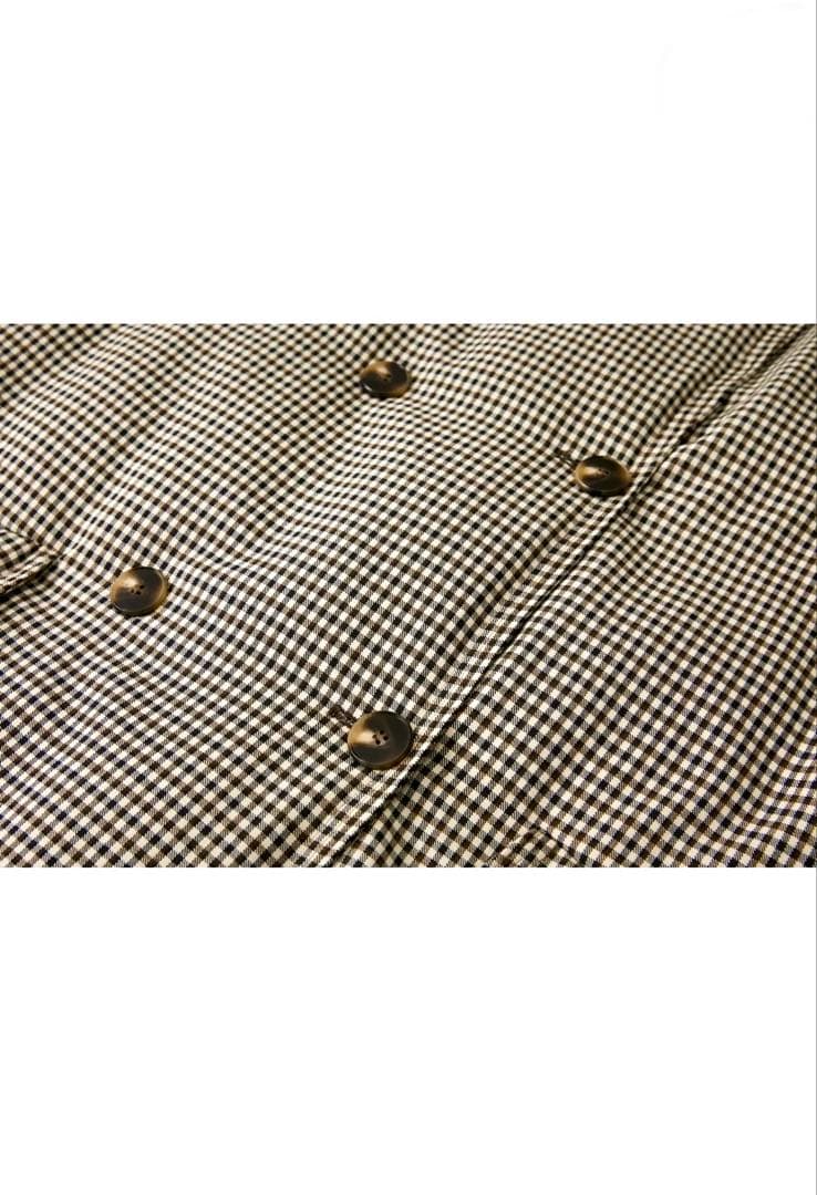 クラシカルチェックダウンコート(TAGEECHITA JAPAN)