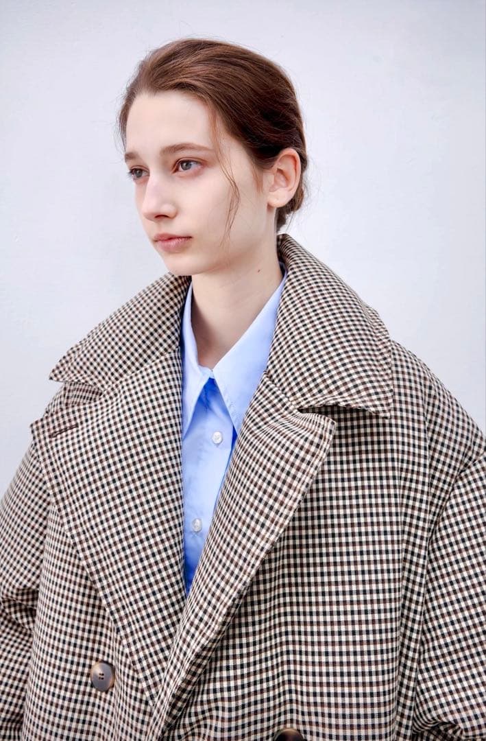 クラシカルチェックダウンコート(TAGEECHITA JAPAN)