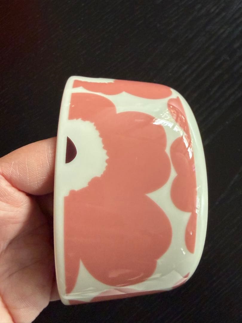 マリメッコ　限定　ウニッコ　ピンクxブラウン　4個セット　未使用含む箱無し