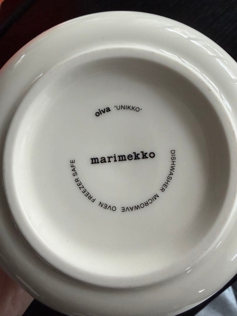 マリメッコ　限定　ウニッコ　ピンクxブラウン　4個セット　未使用含む箱無し