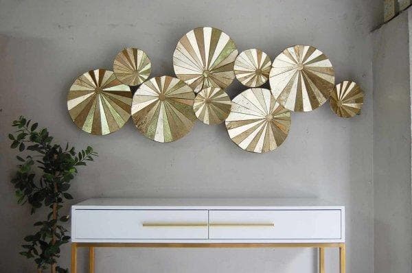 アウトレット　ウォールオブジェ　ゴールドサークル　壁掛け　オブジェ