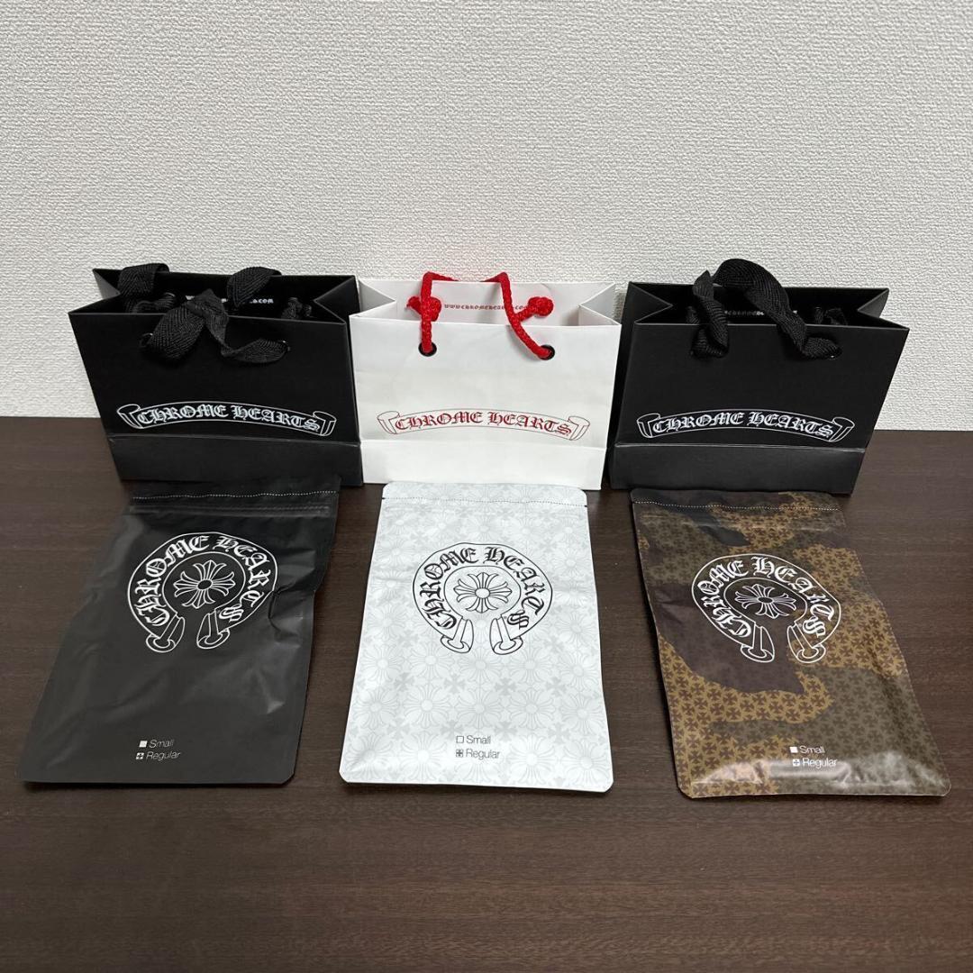 クロムハーツ ファッション マスク 白 黒 カモフラ 3点セット