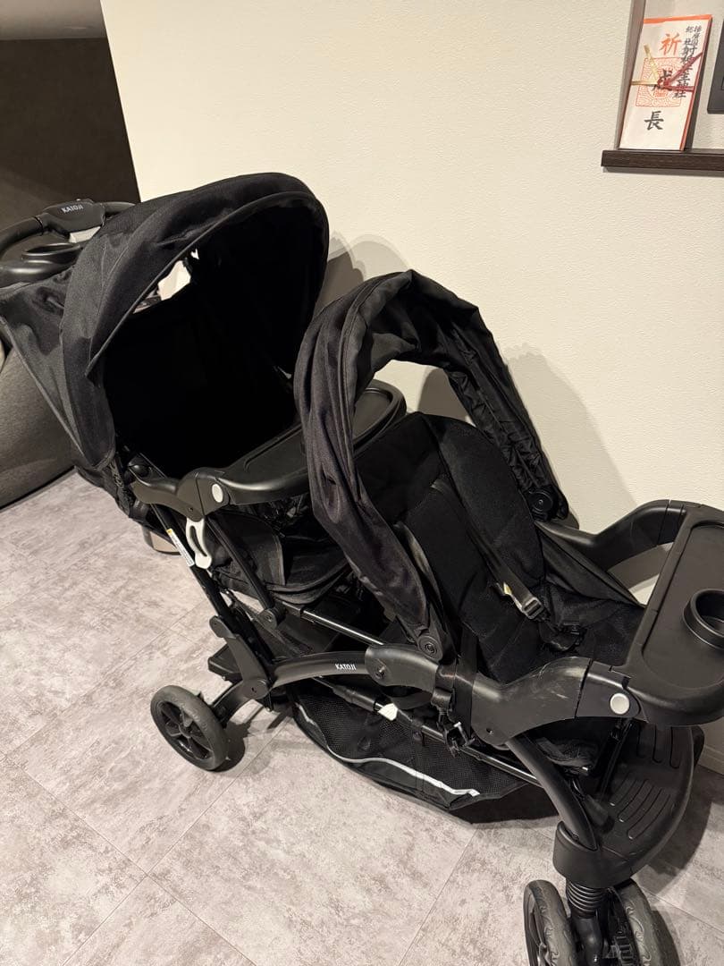★美品★カトージ ベビーカー 二人でゴーDX ブラック