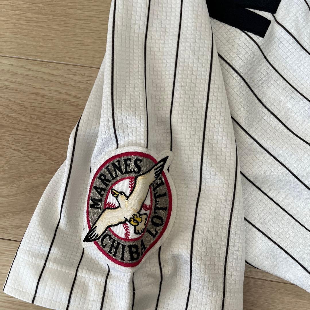 千葉ロッテマリーンズ　根本俊一　実使用ホームユニフォーム　2010