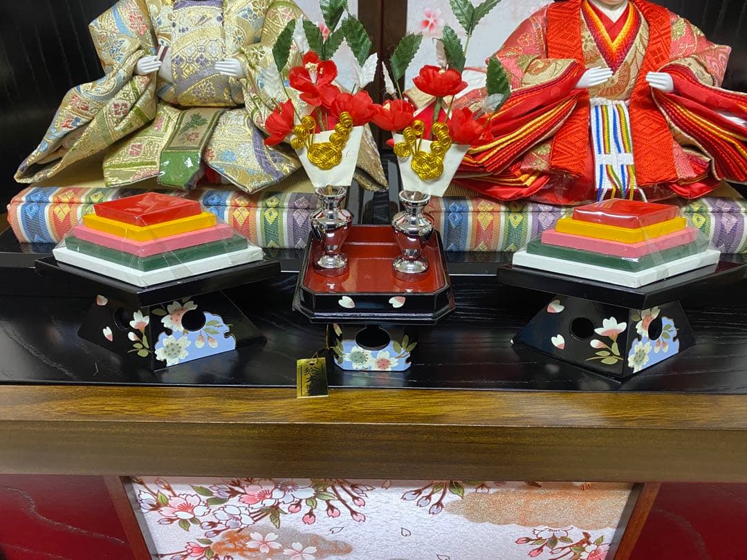 東京久月　雛人形　親王飾り収納セット・サイズ間口約６３×奥行約４１×高さ約５８㎝