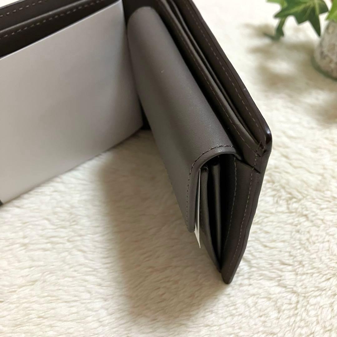 【新品未使用】Paul Smith ハイライトステッチ　二つ折り財布 ブラウン系