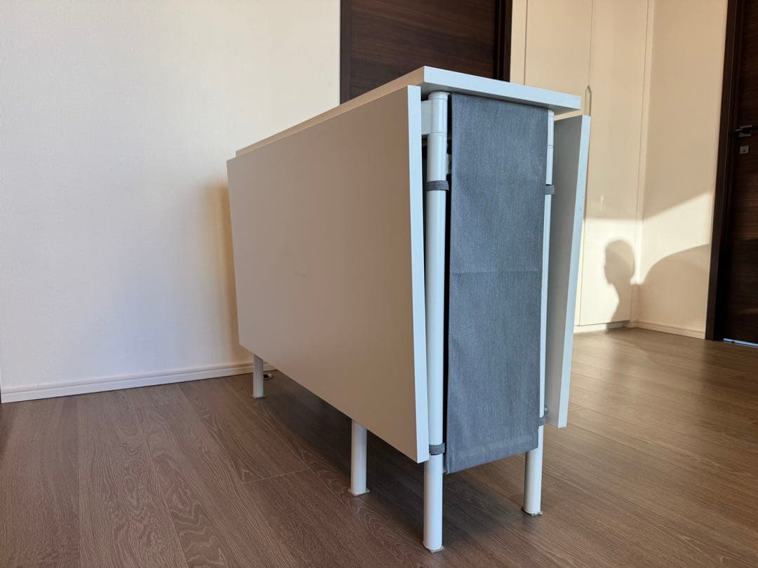 IKEA ゲートレッグテーブル　カルヘル　収納付き　ダイニングテーブル