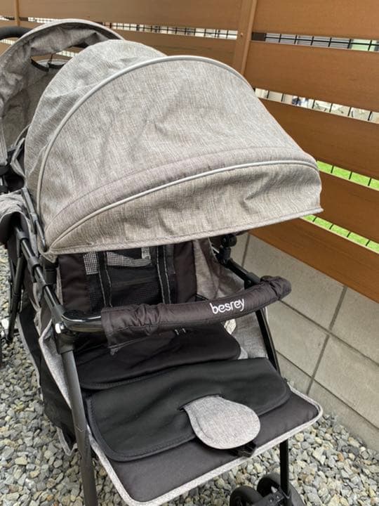 【Ryo】besrey 二人乗りベビーカー　縦