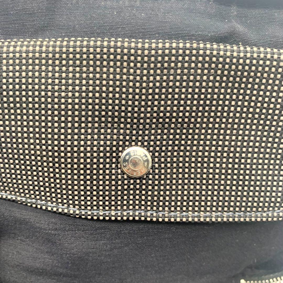 HERMES フールトゥ　財布　グレー　キャンバス　ウォレット