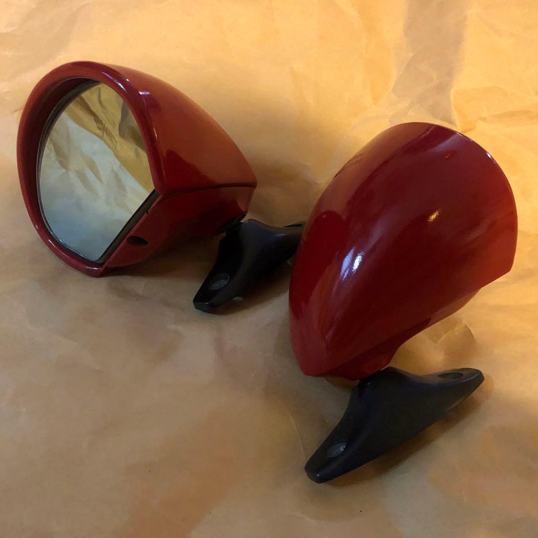 【本物】ビタローニ セブリング ミラー 足付き レッド 左右セット