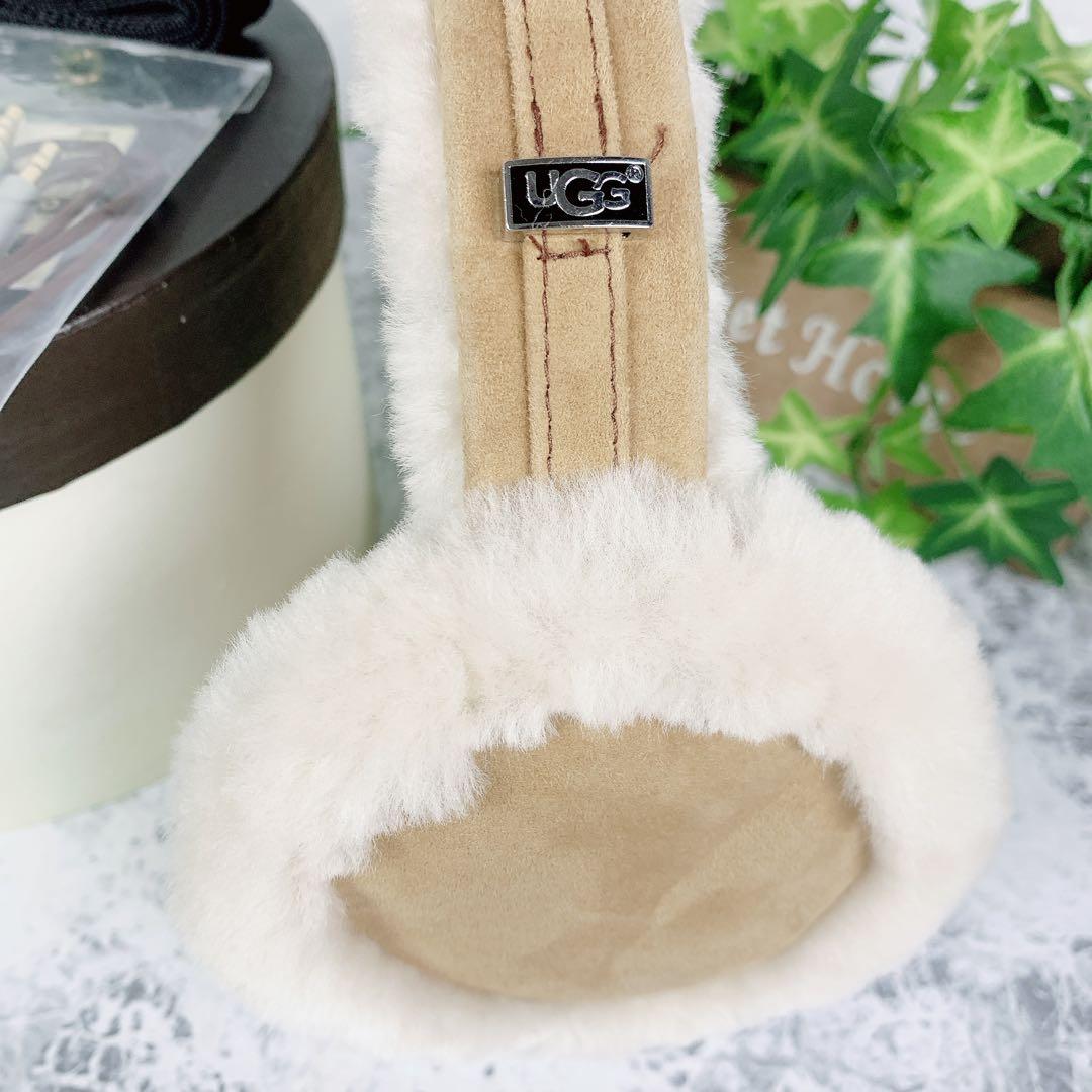 【箱付・極美品】UGG アグ イヤーマフ 耳あて スピーカー内蔵 シープスキン