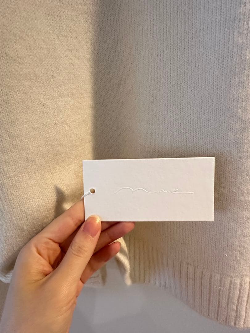 naeアルパカカーディガン ホワイトAlpaca Cardigan