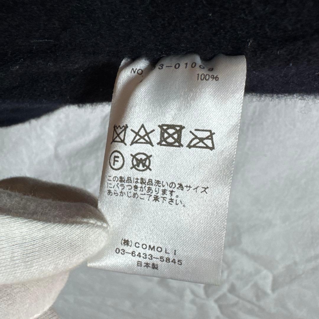 ジャケット・アウター COMOLI SHRINKED WOOL ZIP SHORT JACKET