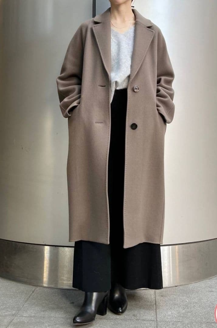 Chaos アールスーペリアチェスターコート　モカ