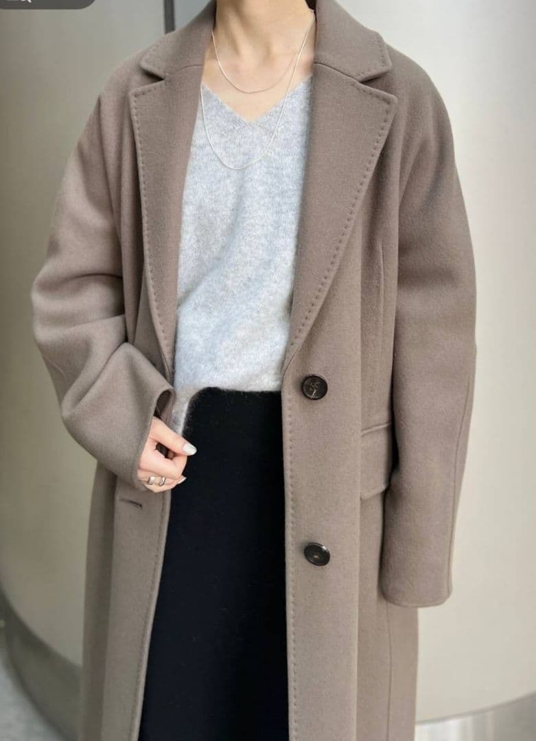 Chaos アールスーペリアチェスターコート　モカ