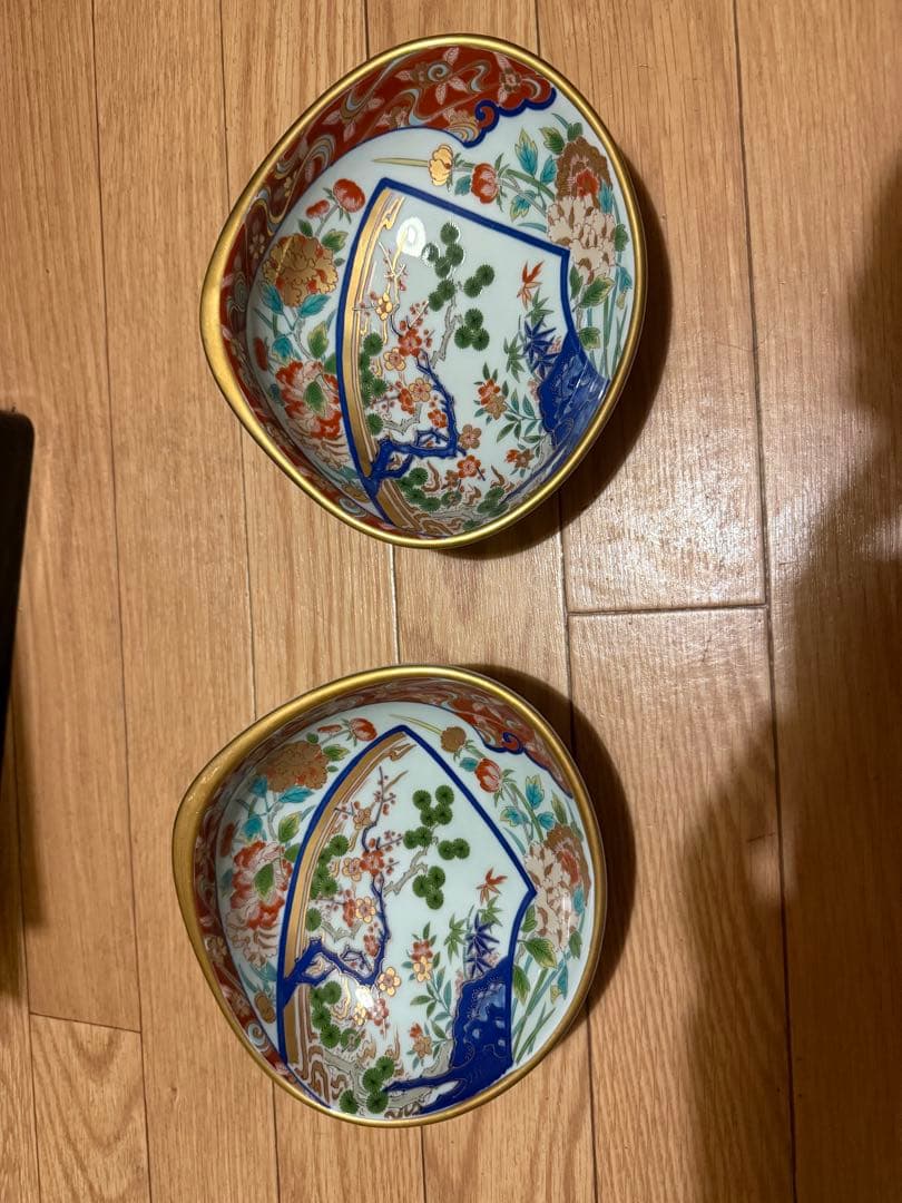 林九郎 貝型皿 松竹梅 盛皿 希少　2客