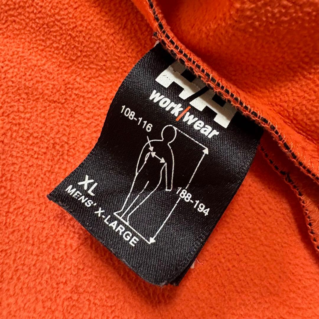 【N82】ヘリーハンセンワークウェアソフトシェルジャケットブラック×オレンジ