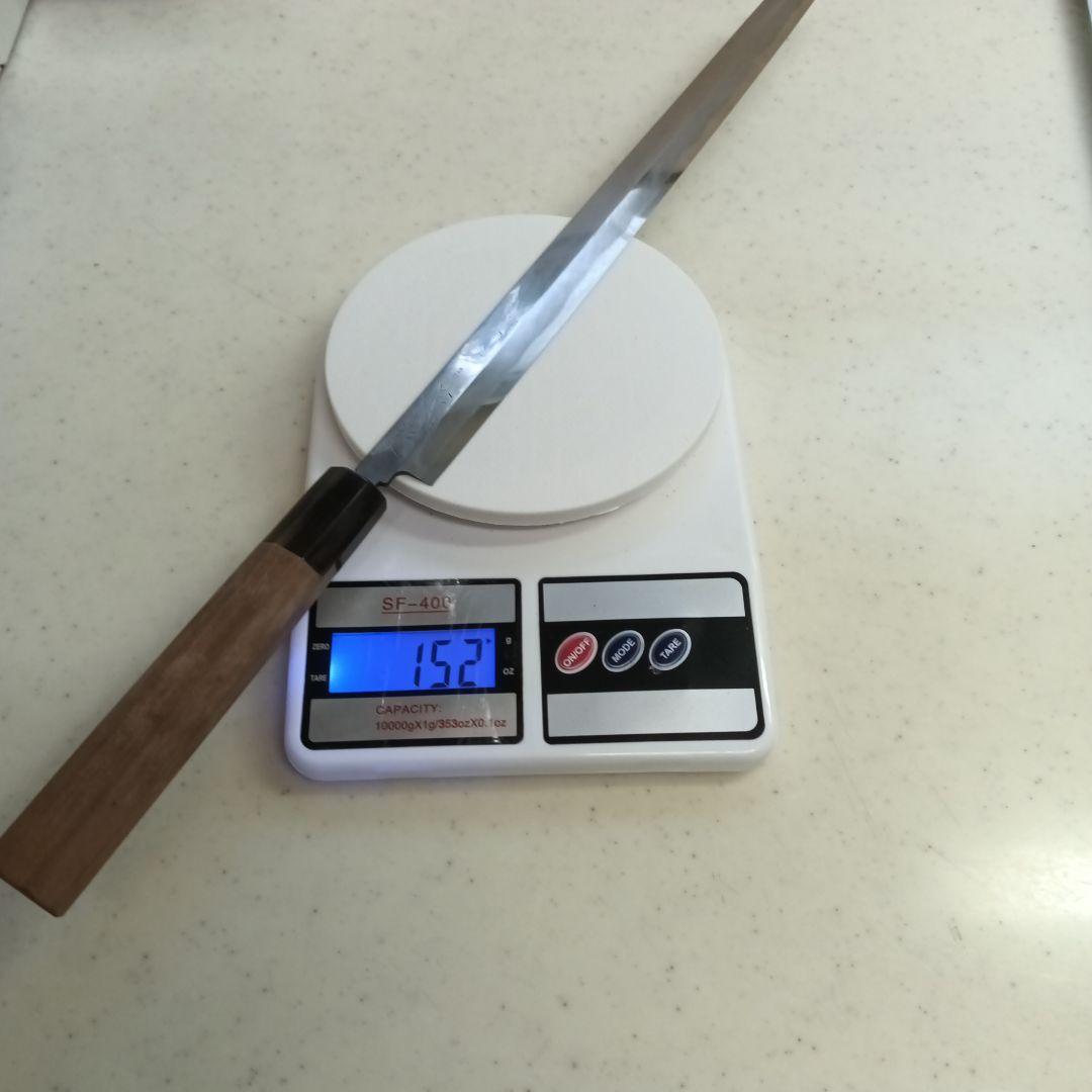 義門さんの刃渡り約32cmの蛸引き包丁