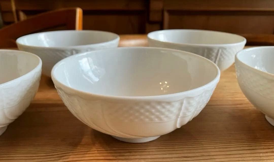 ジノリ　ベッキオホワイト　ライスボウル×5