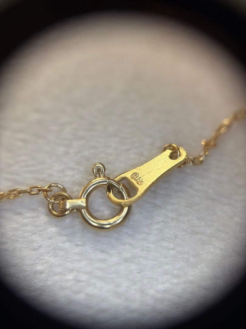 アガット　k18 一粒　ダイヤモンド　0.03ct ブレスレット