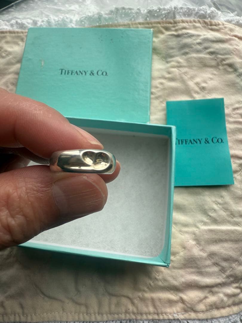 【廃盤レア】ティファニー エルサペレッティ シルバーリング 10号　箱付き