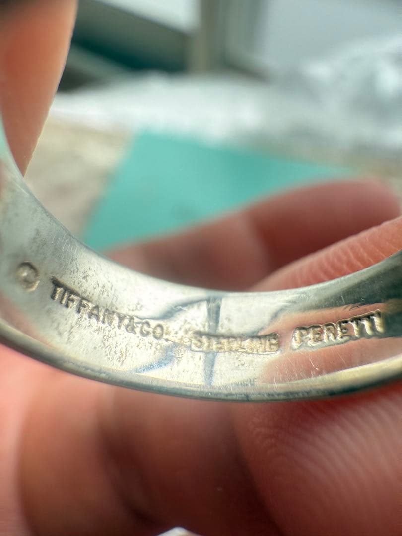 【廃盤レア】ティファニー エルサペレッティ シルバーリング 10号　箱付き