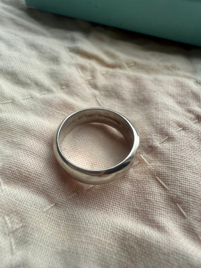 【廃盤レア】ティファニー エルサペレッティ シルバーリング 10号　箱付き