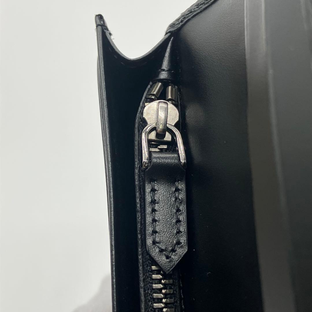 Kブルガリ セルペンティ スカリエ マン グレインレザー 長財布