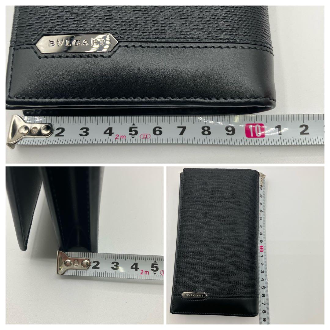 Kブルガリ セルペンティ スカリエ マン グレインレザー 長財布