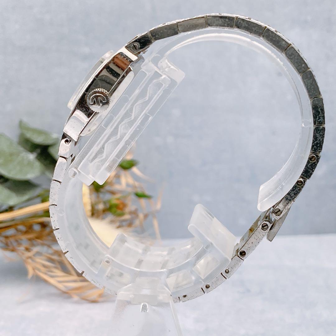 【稼動品】RADO 手巻き腕時計 グリーン レディース　ヴィンテージ　シルバー