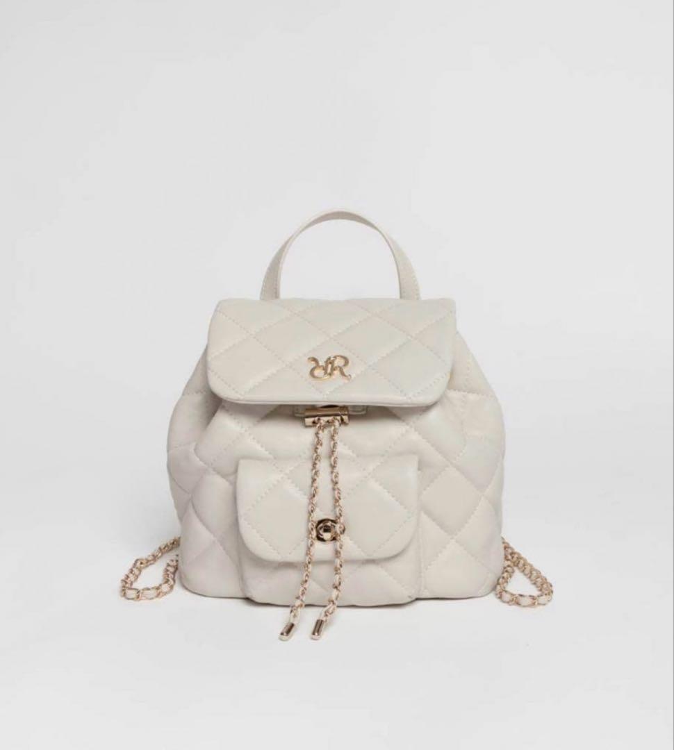 RANDA キルティングデザインリュックバッグ アイボリー