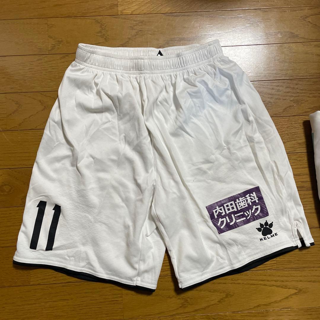 デ*ス様 【支給品】いわてグルージャ盛岡　KELME ユニホーム ホワイト11番