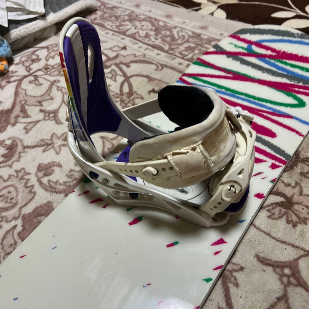 レディース 子供 146cm FLUXバイン付 スノーボード2点セット