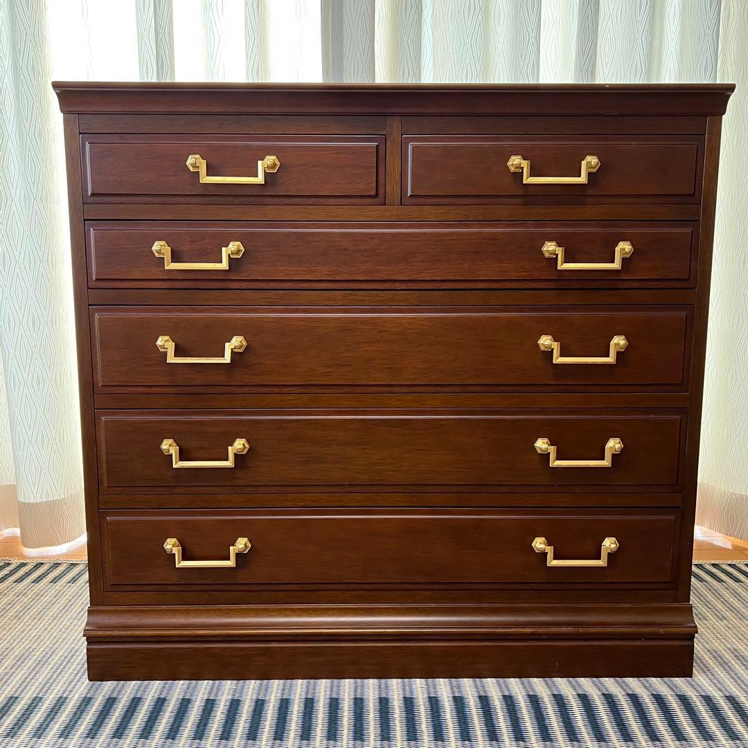 maruni マルニ 地中海シリーズ 5段チェスト6杯 アンティーク調 収納北欧