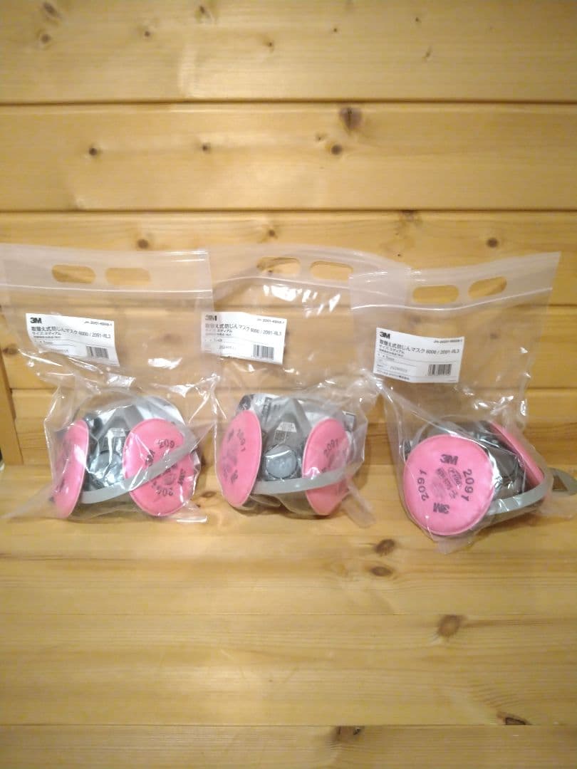 取替式防じんマスク　6000/2091-RL3M　3個