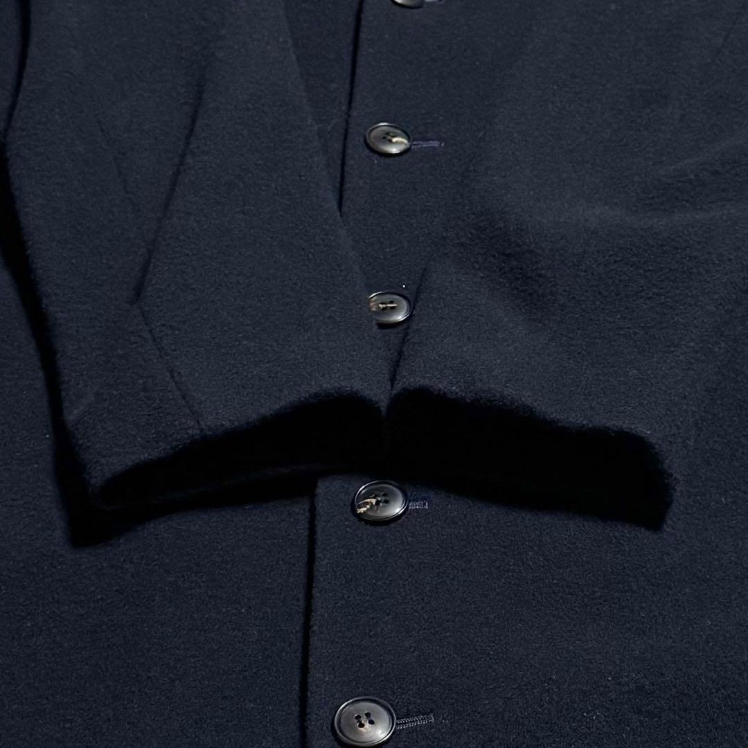 nest Robe ショールカラーロングコート ウール カシミヤ ネイビー F