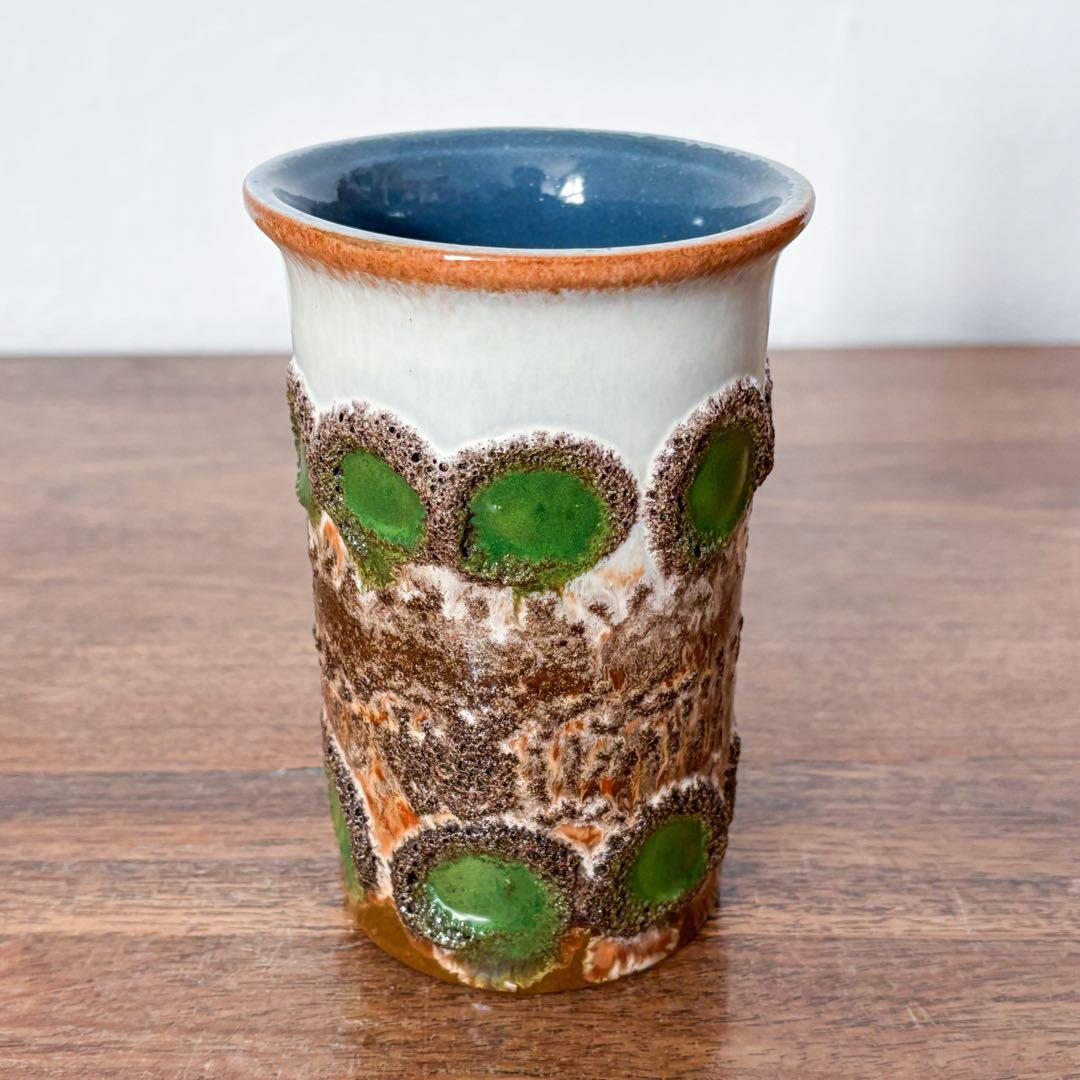 【東ドイツ Strehlaの花瓶】Fat Lava ヴィンテージ 368