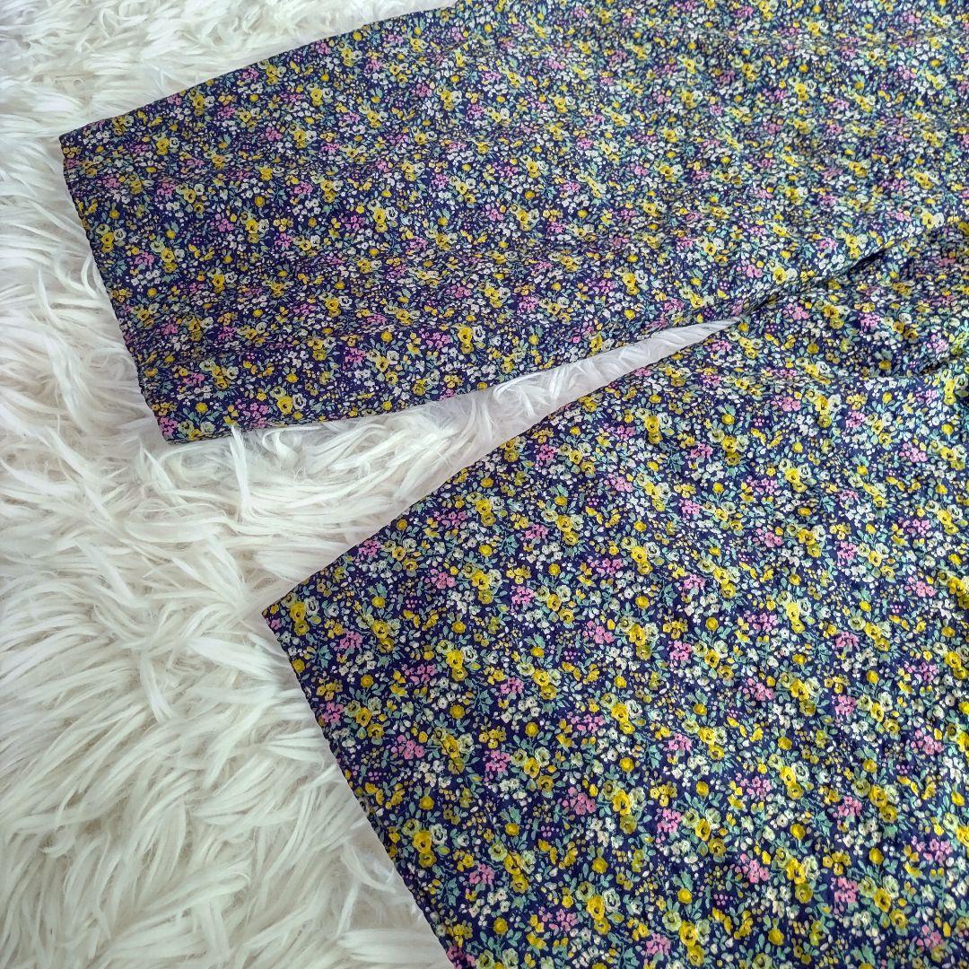 【美品】 かぐれ　リバティ　オールインワン　小花柄　オーバーオール　サロペット