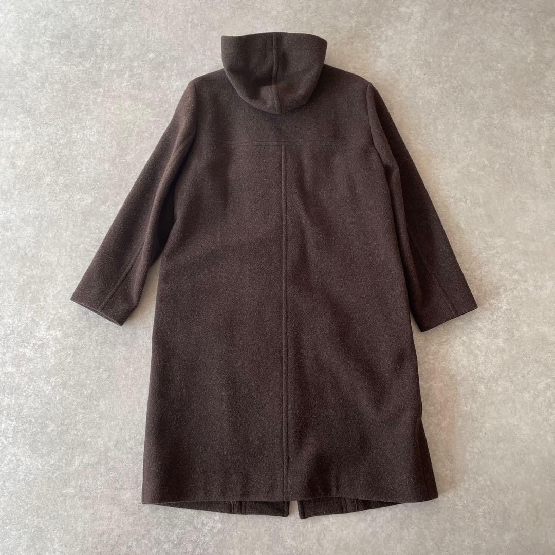 美品 マドモアゼルノンノン フード ダッフルコート ブラウン M