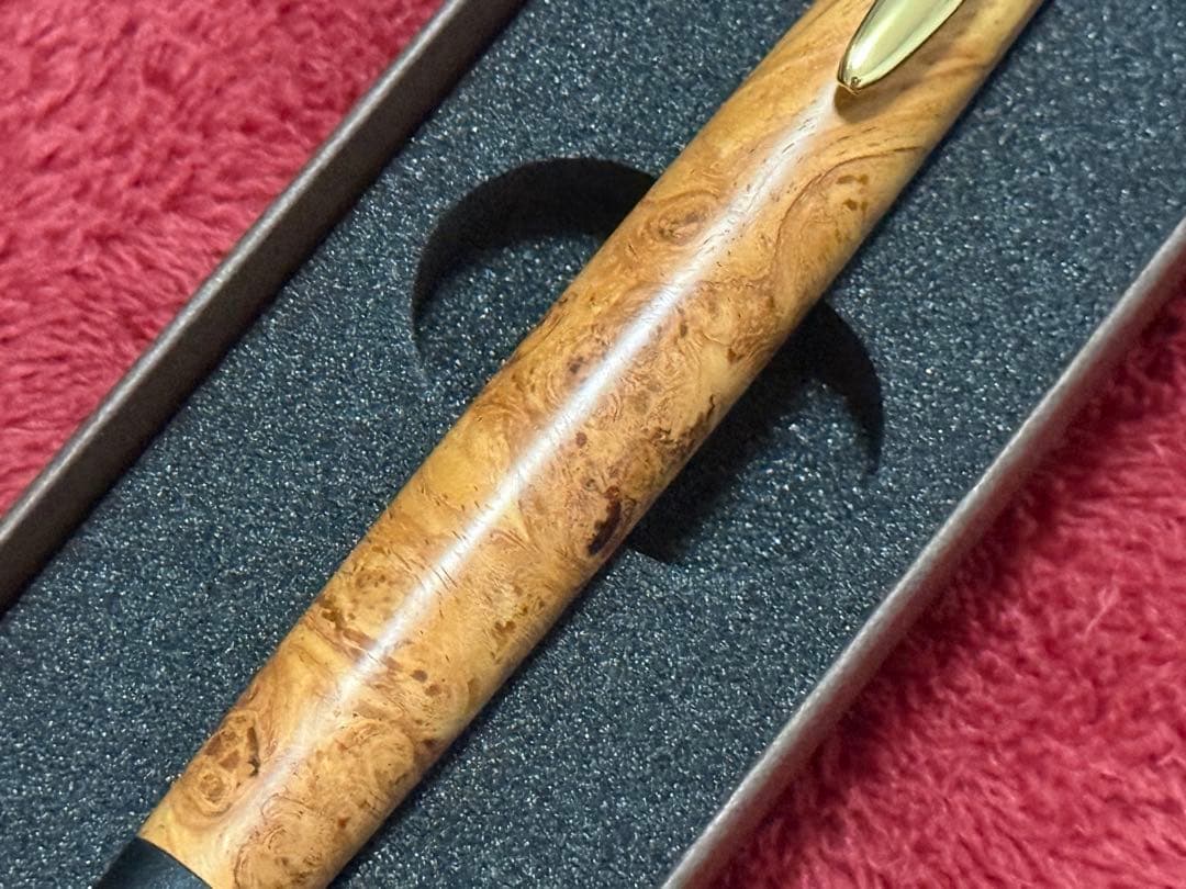 ボナンペン 真鍮金具 未使用品 花梨瘤 ( 野原工芸 工房楔 こぶた工房 )