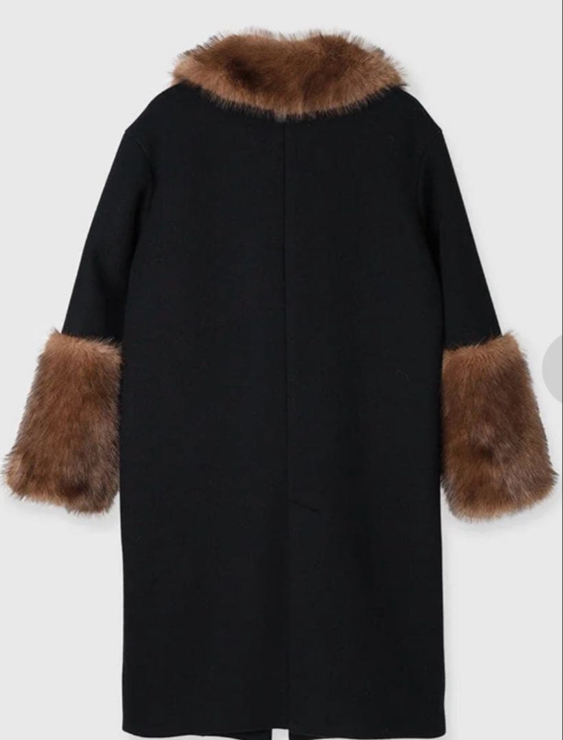 anuans ファートリムコクーンコート （BLACK）